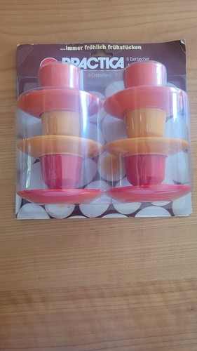 70er emsa eierbecher set - eierbecher,