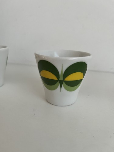 Vintage eierbecher pfauenauge - eierbecher,