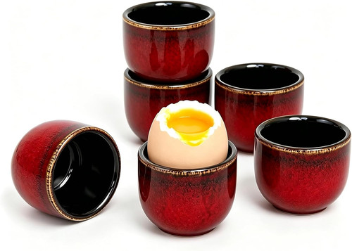 Eierbecher porzellan 6er set - eierbecher,