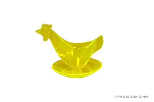 Eierbecher huhn leuchtfarben - huhn,