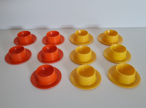 11x vintage eduscho eierbecher - 11x,