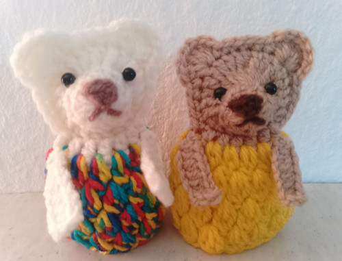 Eierwärmer teddy gehäkelt - 2,