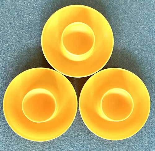 Gelbe retro eierbecher - 3,