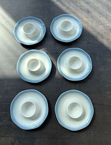 Porzellan eierbecher set - 6x,